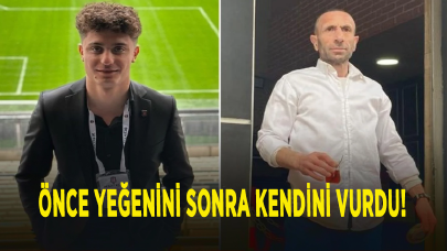 Önce yeğenini sonra kendini vurdu!