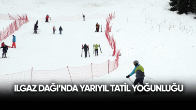 Ilgaz Dağı'nda yarıyıl tatili yoğunluğu