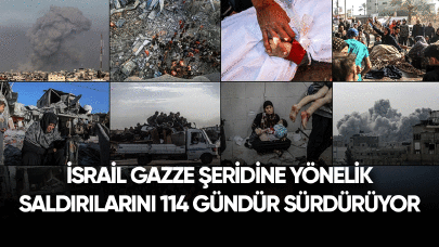 İsrail Gazze Şeridi'ne saldırılarını 114 gündür aralıksız sürdürüyor