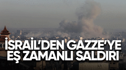 İsrail'den Gazze'ye eş zamanlı saldırı