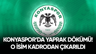 Konyaspor’da yaprak dökümü! O isim kadrodan çıkarıldı