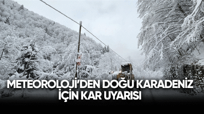 Meteorolojiden Doğu Karadeniz için kar uyarısı