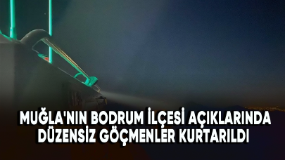 Muğla'nın Bodrum ilçesi açıklarında düzensiz göçmenler kurtarıldı