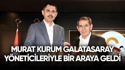 Murat Kurum Galatasaray yöneticileriyle bir araya geldi