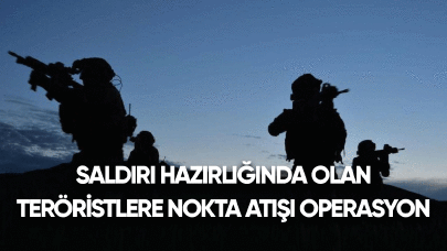 Saldırı hazırlığında olan teröristlere nokta atışı operasyon