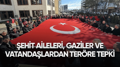 Şehit aileleri, gaziler ve vatandaşlardan teröre tepki