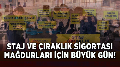 Staj ve çıraklık sigortası mağdurları için büyük gün!