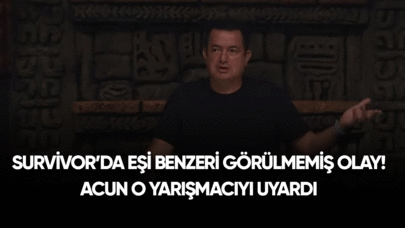 Survivor'da eşi benzeri görülmemiş olay! Acun o yarışmacıyı uyadı