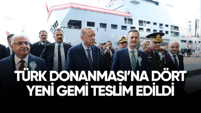 Türk Donanması'na dört yeni gemi teslim edildi