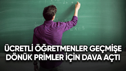 Ücretli öğretmenler geçmişe dönük primlerin iadesi için dava açtı