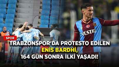 Trabzonspor'da protesto edilen Enis Bardhi, 164 gün sonra ilki yaşadı!