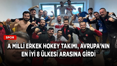 A Milli Erkek Hokey Takımı, Avrupa'nın en iyi 8 ülkesi arasına girdi