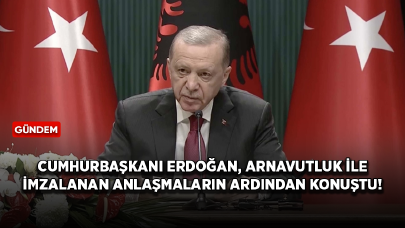 Cumhurbaşkanı Erdoğan: Arnavutluk'un mazlum Filistin halkıyla dayanışması çok önemli