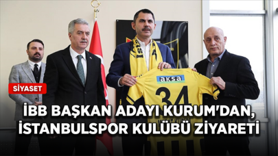 İBB Başkan adayı Kurum'dan, İstanbulspor Kulübü ziyareti