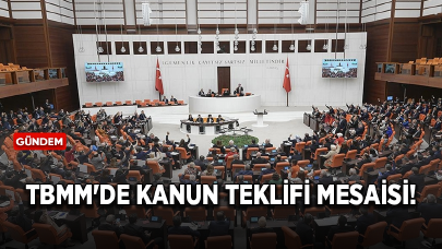 TBMM'de kanun teklifi mesaisi