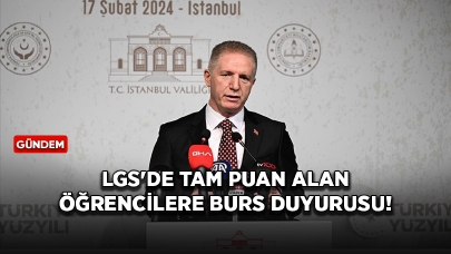 İstanbul Valisi Gül'den LGS'de tam puan alan öğrencilere burs duyurusu!