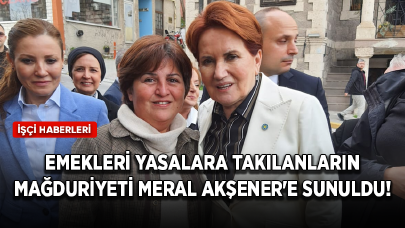 Emekleri yasalara takılanların mağduriyeti Meral Akşener'e sunuldu!