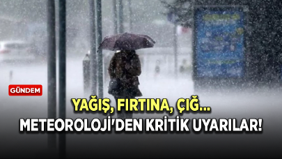 Meteoroloji'den kritik uyarılar! Yağış, fırtına, çığ...