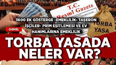 3600 ek gösterge, emeklilik, taşeron işçiler, prim eşitlemesi, ev hanımlarına emeklilik: Torba yasada neler bekleniyor?