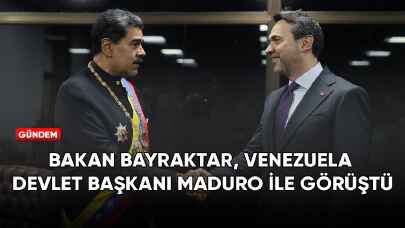 Bakan Bayraktar'dan Venezuela ziyareti! Devlet Başkanı Maduro ile görüştü