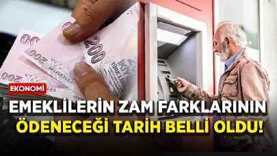 Emeklilerin zam farklarının ödeneceği tarih belli oldu!