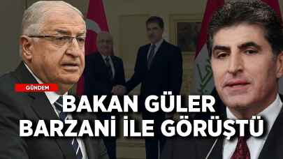 Bakan Güler, Neçirvan Barzani ile görüştü