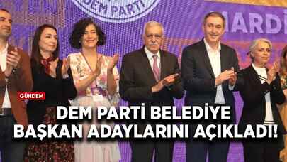 Dem Parti belediye başkan adaylarını açıkladı!