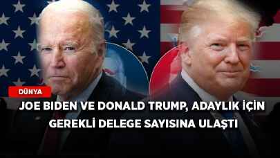 Joe Biden ve Donald Trump, adaylık için gerekli delege sayısına ulaştı