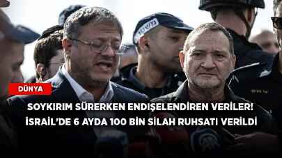 Soykırım sürerken endişelendiren veriler! İsrail'de 6 ayda 100 bin silah ruhsatı verildi