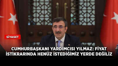 Cumhurbaşkanı Yardımcısı Yılmaz: Fiyat istikrarında henüz istediğimiz yerde değiliz