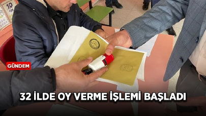 Mahalli İdareler Genel Seçimleri için oy verme işlemi başladı