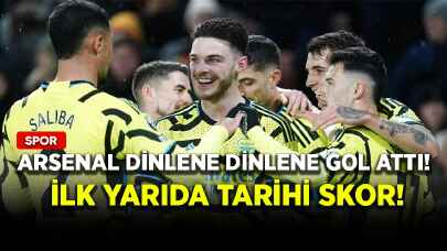 Arsenal dinlene dinlene gol attı! İlk yarıda tarihi skor