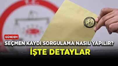 Seçmen kaydı sorgulama nasıl yapılır? İşte detaylar