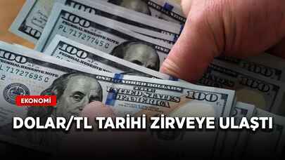 Dolar/TL tarihi zirveye ulaştı