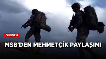 MSB'den Mehmetçik paylaşımı geldi