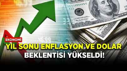 Yıl sonu enflasyon ve dolar beklentisi yükseldi!