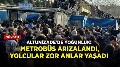 Altunizade'de yoğunluk! Metrobüs arızalandı, yolcular zor anlar yaşadı