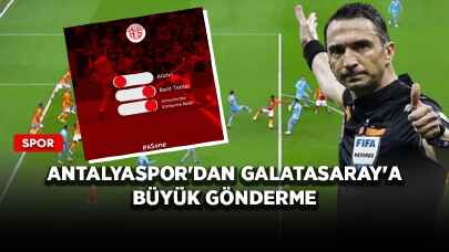 Antalyaspor'dan Galatasaray'a büyük gönderme