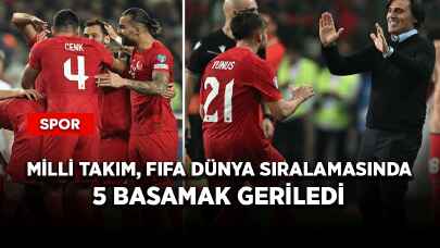 Milli Takım, FIFA dünya sıralamasında 5 basamak geriledi