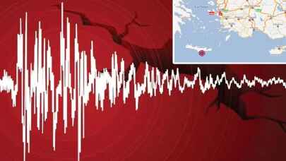 Akdeniz açıklarında 4 büyüklüğünde deprem