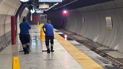 İstanbul'da Yenibosna metro istasyonunu su bastı