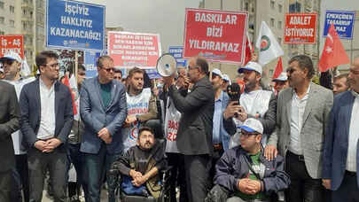 Van'da Hizmet-İş Sendikası'ndan eylem! 'Ekmeğimizi geri istiyoruz'