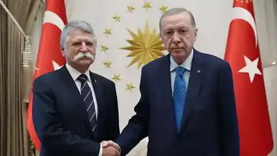 Cumhurbaşkanı Erdoğan, Macaristan Ulusal Meclis Başkanı László Kövér ile bir araya geldi