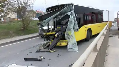 Sultangazi'de iki İETT otobüsü çarpıştı: 2 yaralı