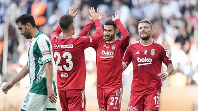 Beşiktaş, Konyaspor'u 2-0 yenerek namağlup serisini sürdürdü