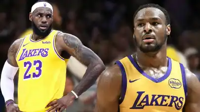 NBA'de LeBron ve Bronny James ikilisi tarihe geçti