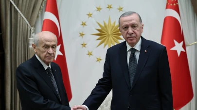 Cumhurbaşkanı Erdoğan, Bahçeli'yi Beştepe'de kabul etti