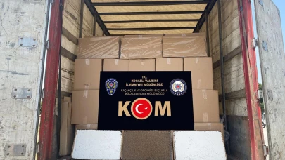 Kocaeli'de kaçakçılık operasyonu: 9 milyon 580 bin kaçak makaron bulundu