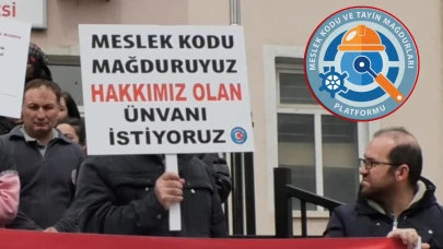 Meslek kodu mağdurları adalet arayışında: İşçiler haklarını istiyor!