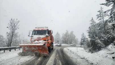 Ardahan'da kar yağışı ve tipi nedeniyle birçok karayolu ulaşıma kapandı